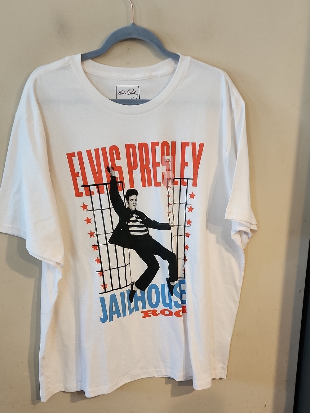 Graphic White Short-Sleeve Elvis Presley Jailhouse Rock Tee